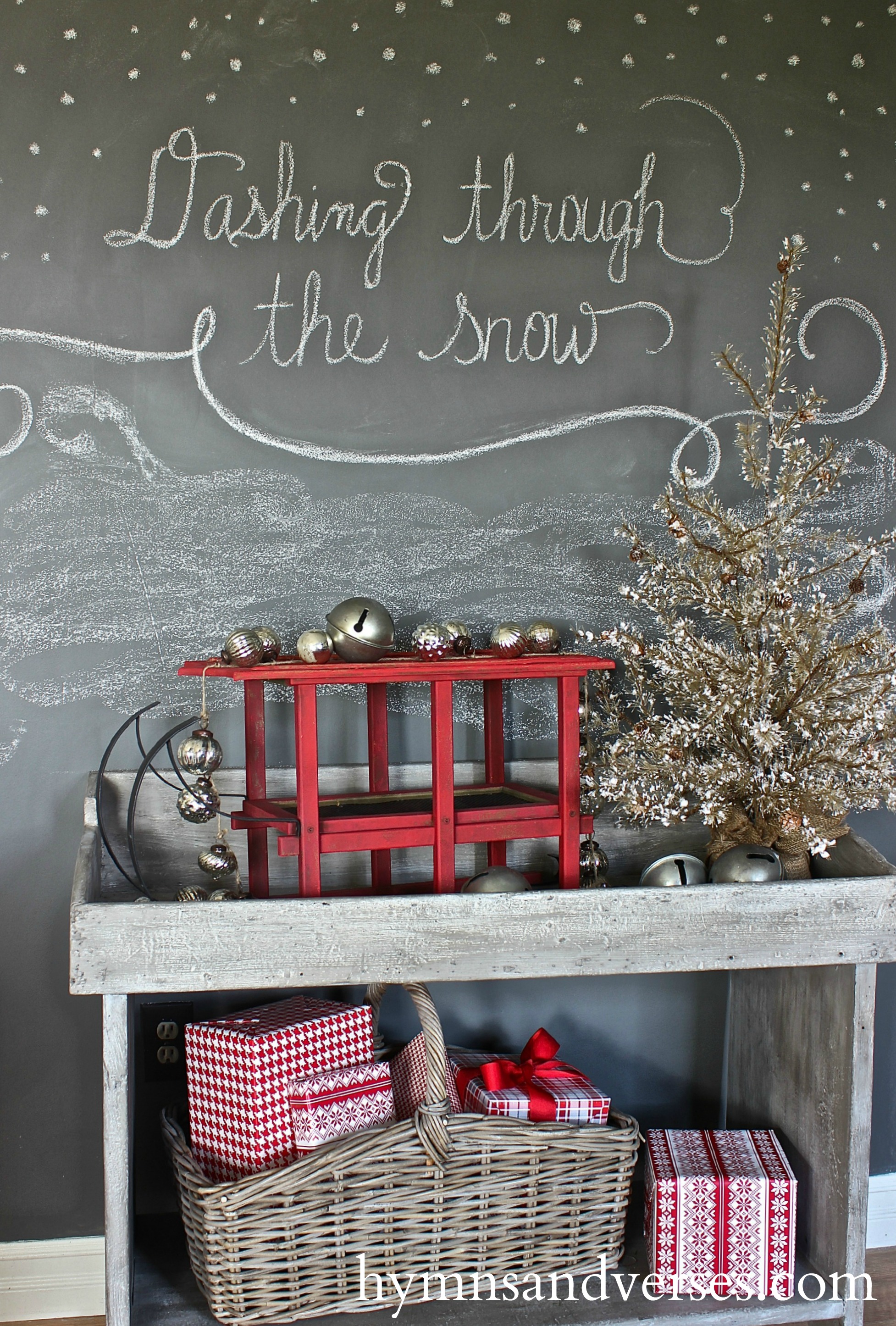 Dashing Through The Snow Chalkboard