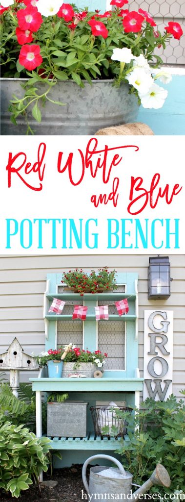 Red, White and Blue - Potting Bench