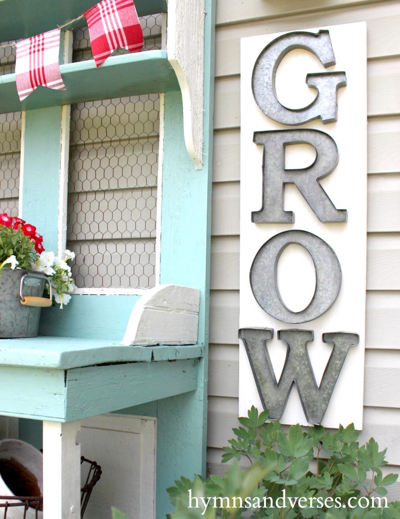 Red, White and Blue - Galvanized Grow Sign