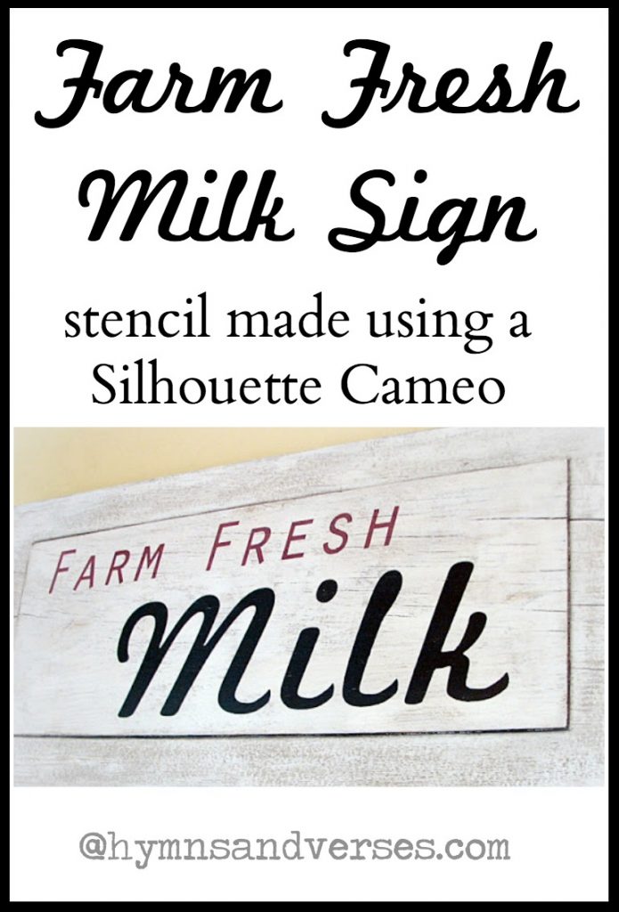 DIY Farm Fresh Milk Sign