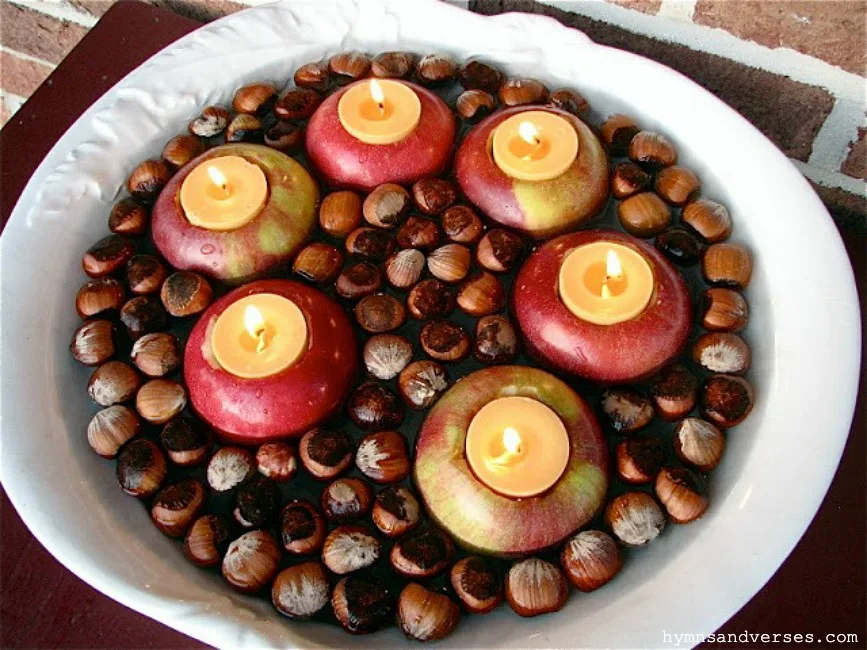 Floating Candle Apples - Hymns and Verses Blog