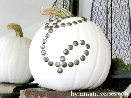 Favorite Things 10-1-16 Thumbtack Monogram Pumpkin