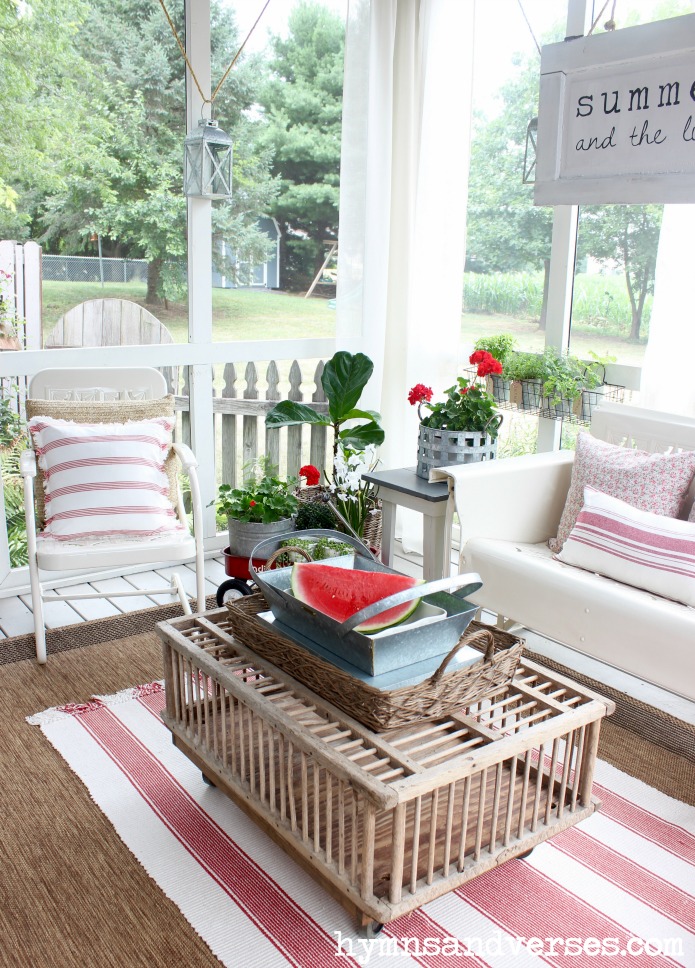 Vintage metal porch online glider