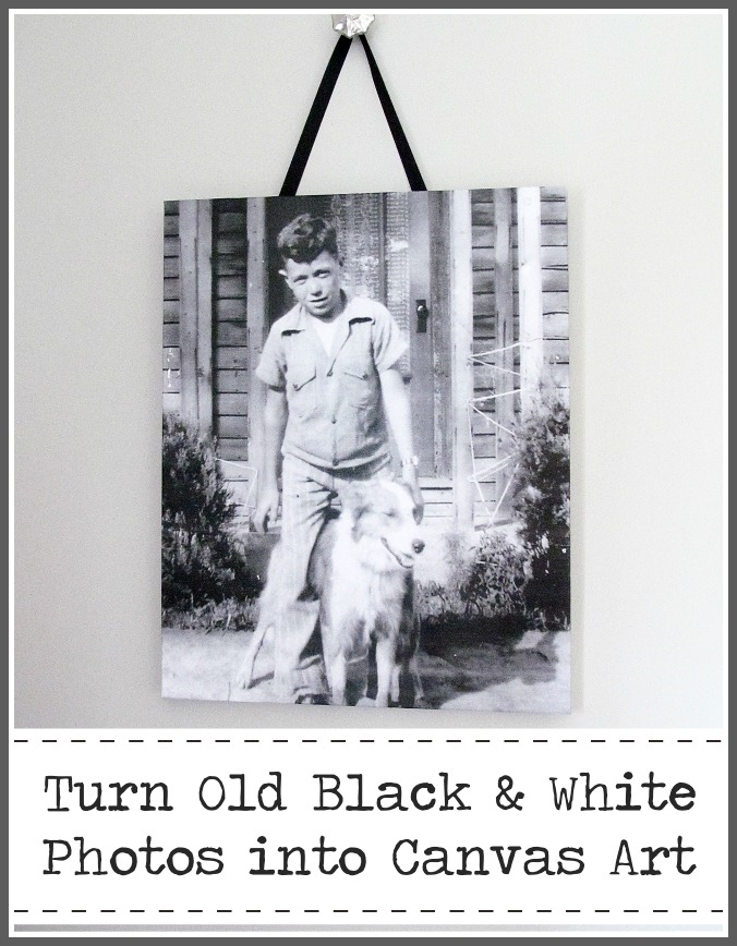 Turn Old Black and White Photos into Canvas Art - Hymns and Verses