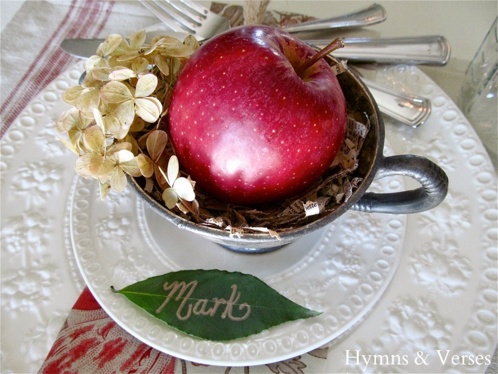 Fall Apple Harvest Tablescape