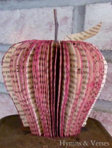 book page apple - lavender topiaries