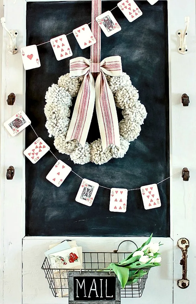 Playing Card Banner for Valentine's Day