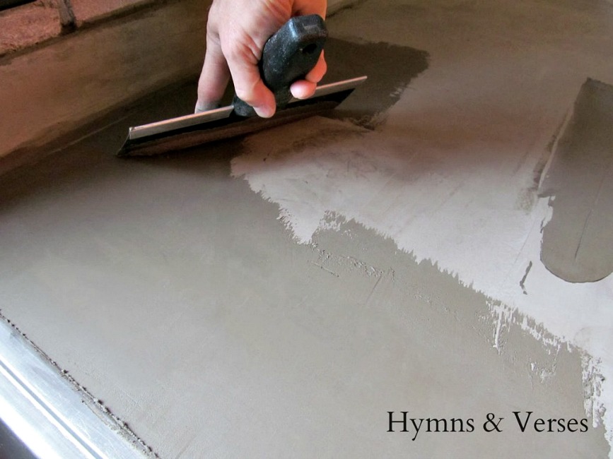 diy faux concrete countertops