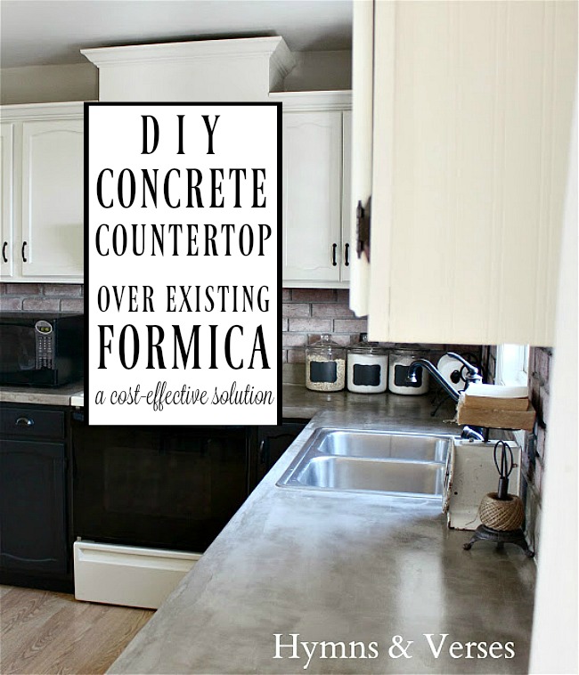 Diy Concrete Countertop Over Existing Formica Hymns And Verses