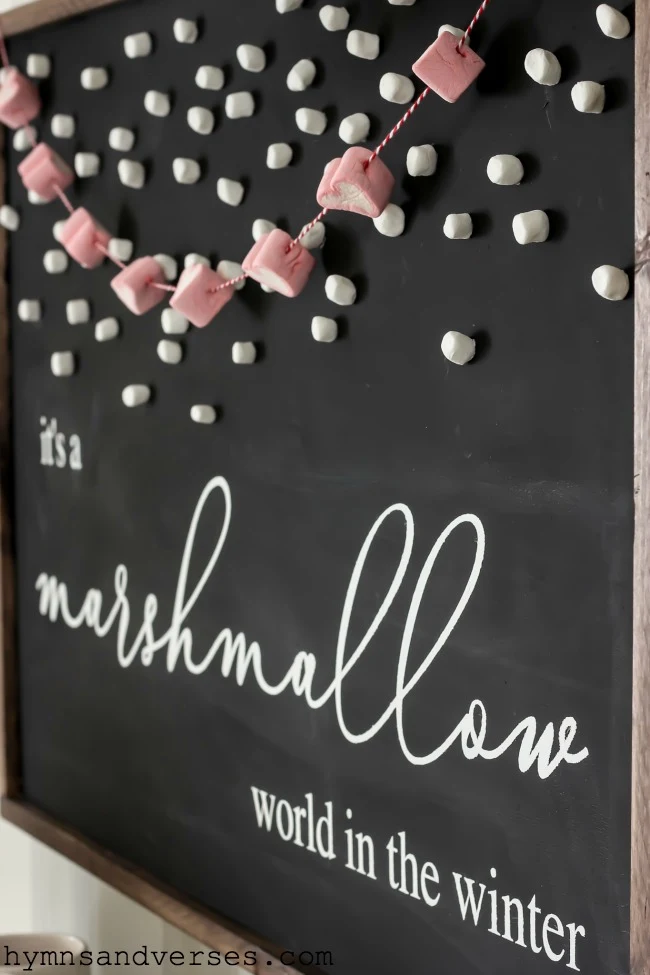 Marshmallow World in the Winter Sign