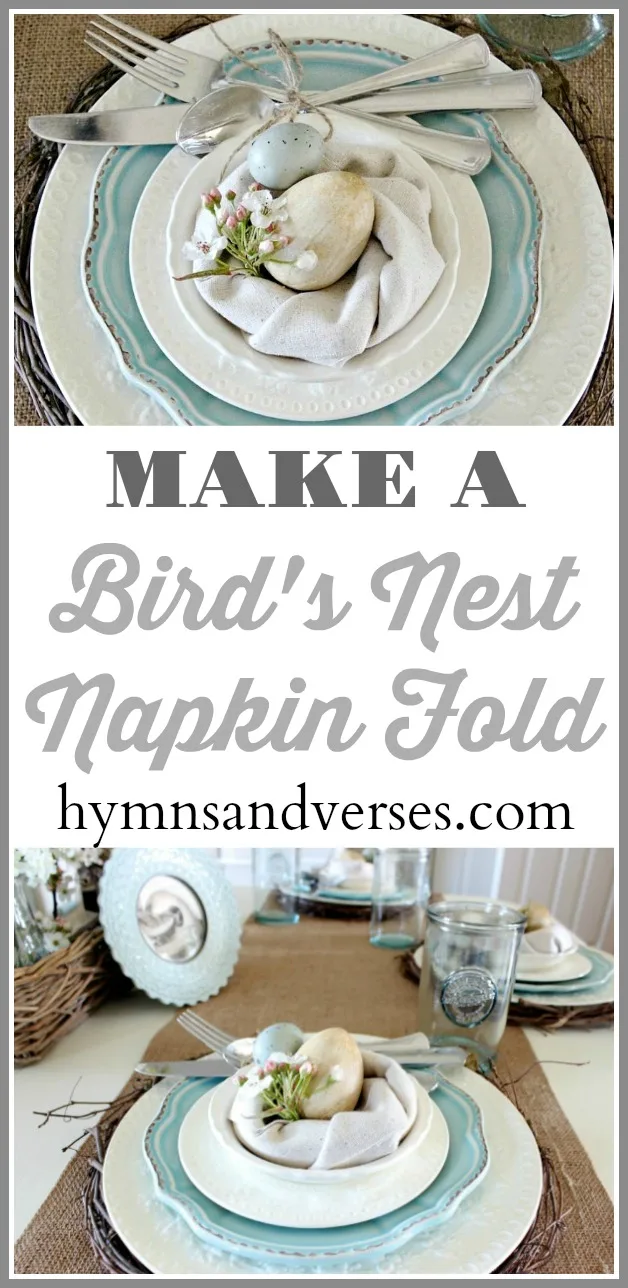 Bird's Nest Napkin Fold 
