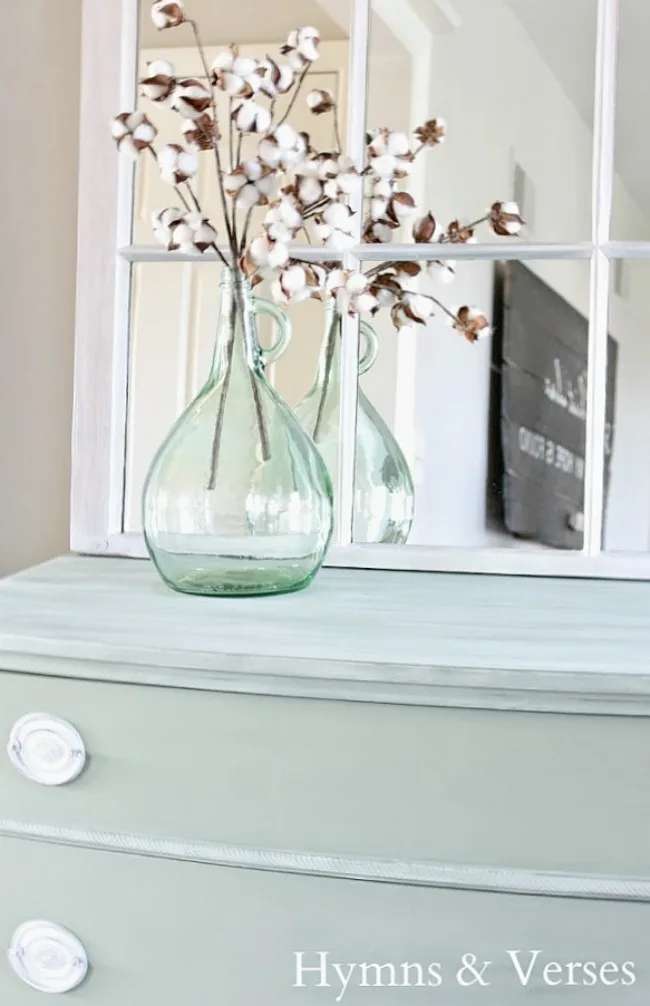 Mint Color Painted Dresser