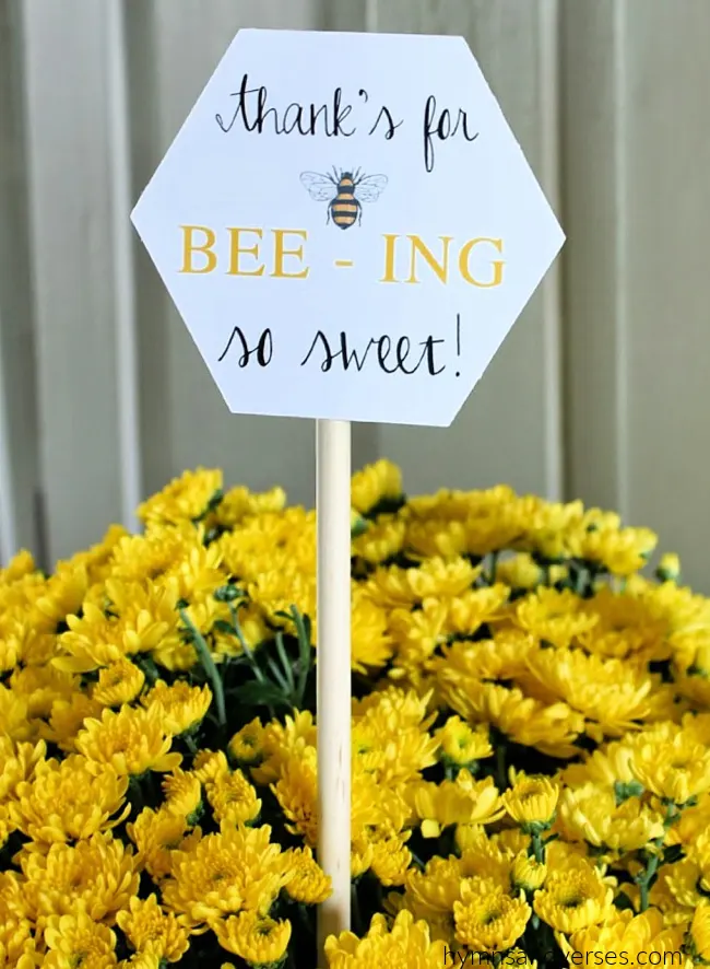 Thanks for "Bee - ing" So Sweet Gift Tag