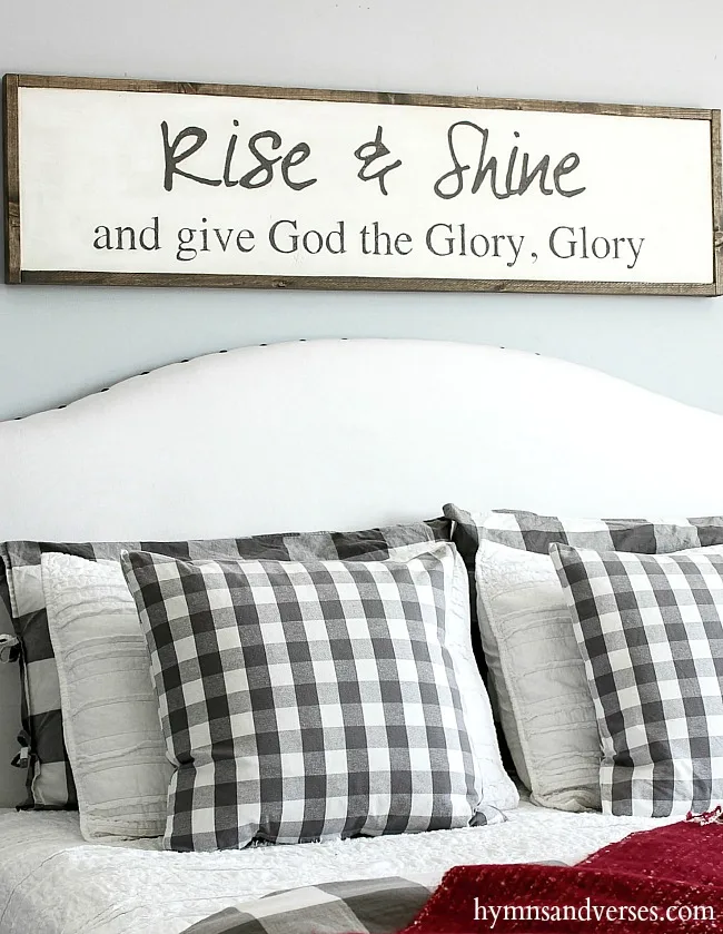 Rise and Shine Sign by Hymns and Verses