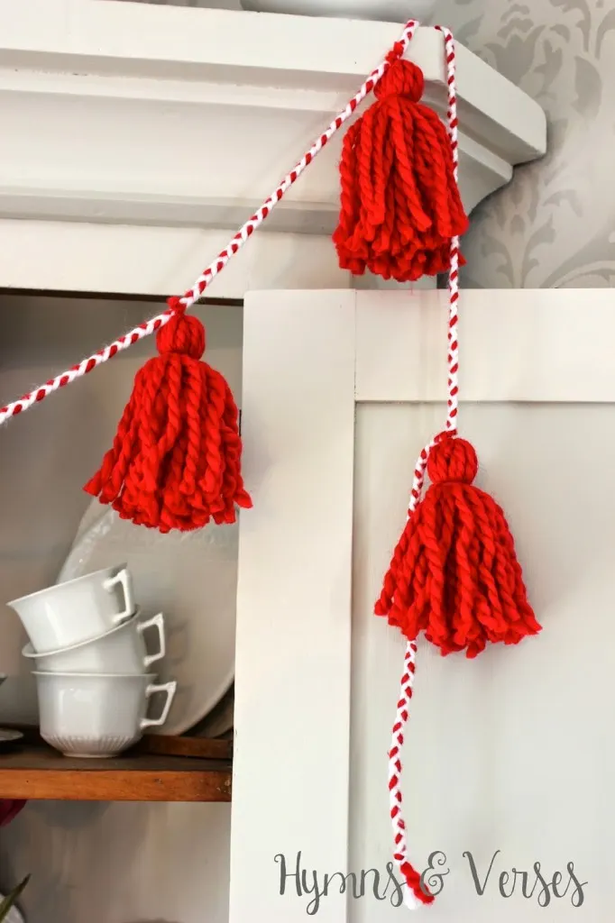 DIY Yarn Tassel Garland