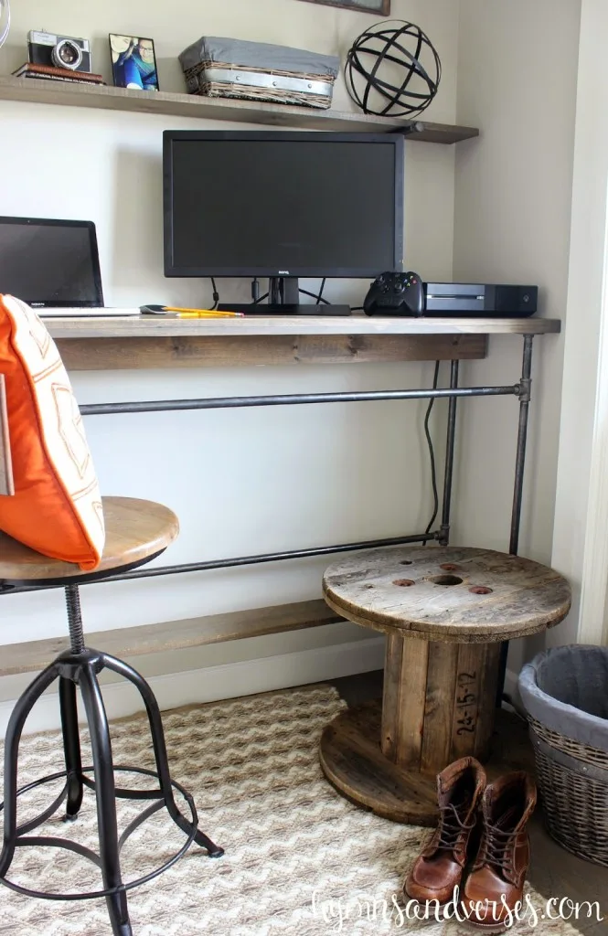 DIY Industrial Style Standing Desk