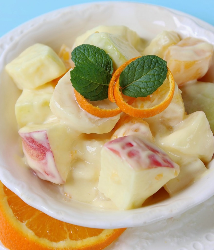 Orange Cream Fruit Salad Recipe Hymns And Verses