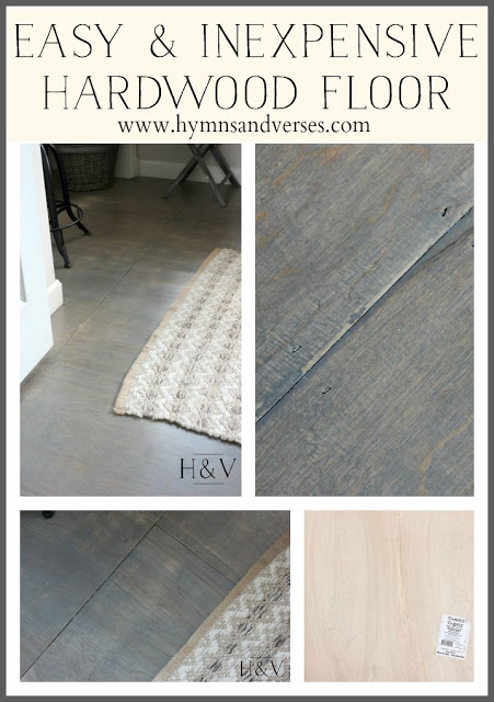 Easy and Inexpensive Hardwood Floor