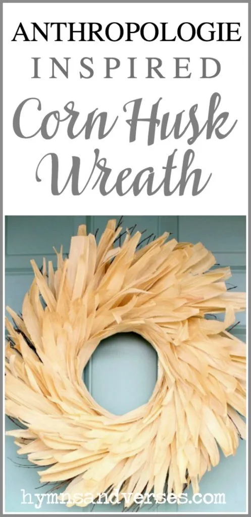 Anthropologie Inspired Corn Husk Wreath