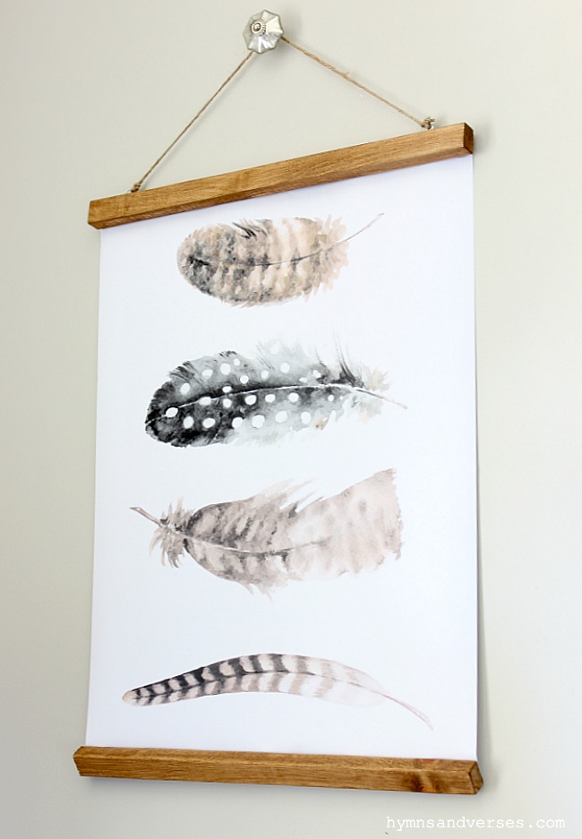 Printable Feather Wall Charts - Hymns and Verses