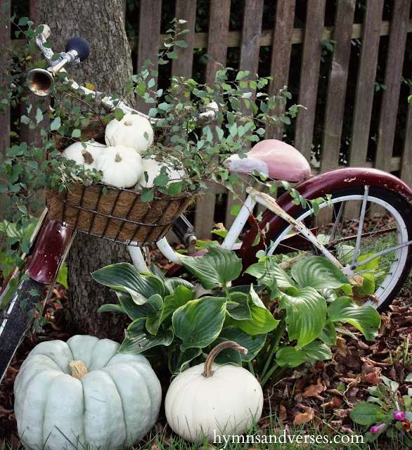 Fall Pumpkins - Vintage Bicycle