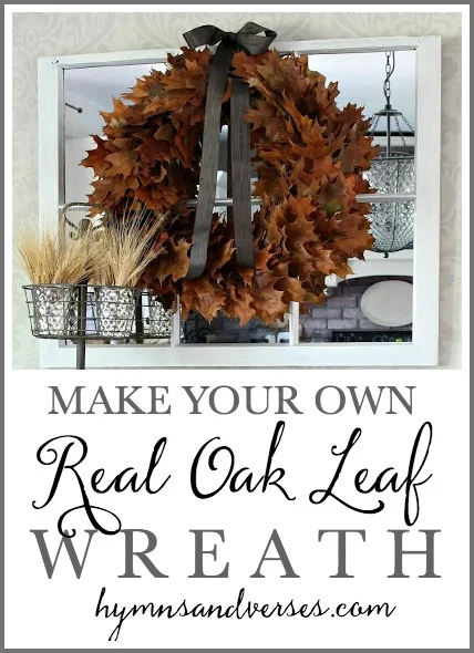 DIY Real Oak Leaf Wreath