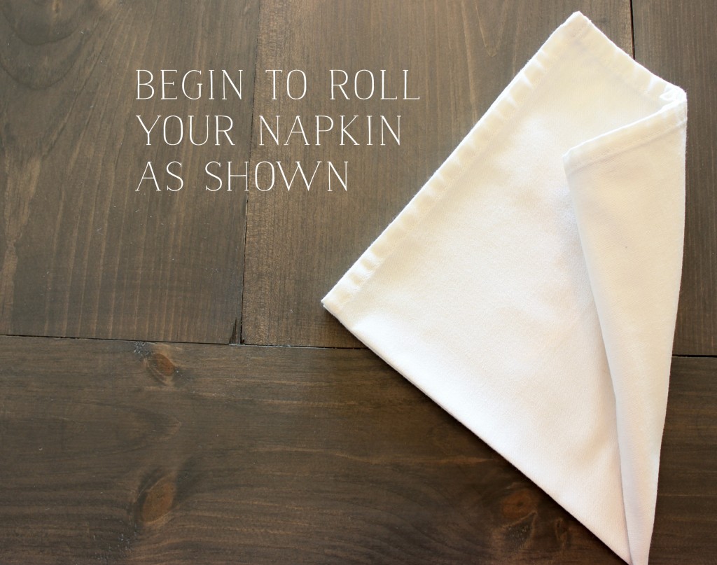 CORNUCOPIA NAPKIN FOLD 2