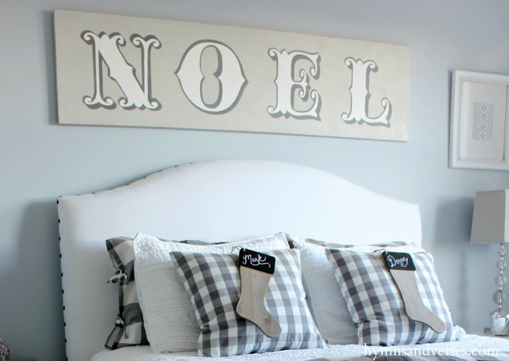 Christmas Bedroom Noel Sign 2