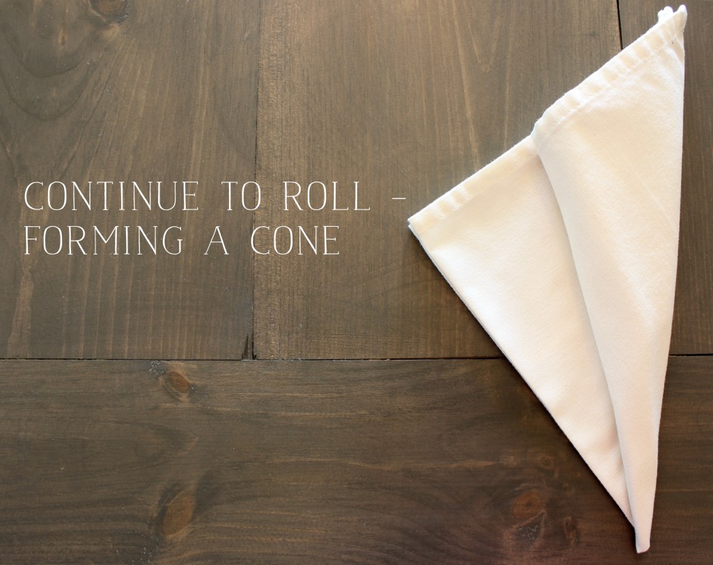 Cornucopia Napkin Fold 3