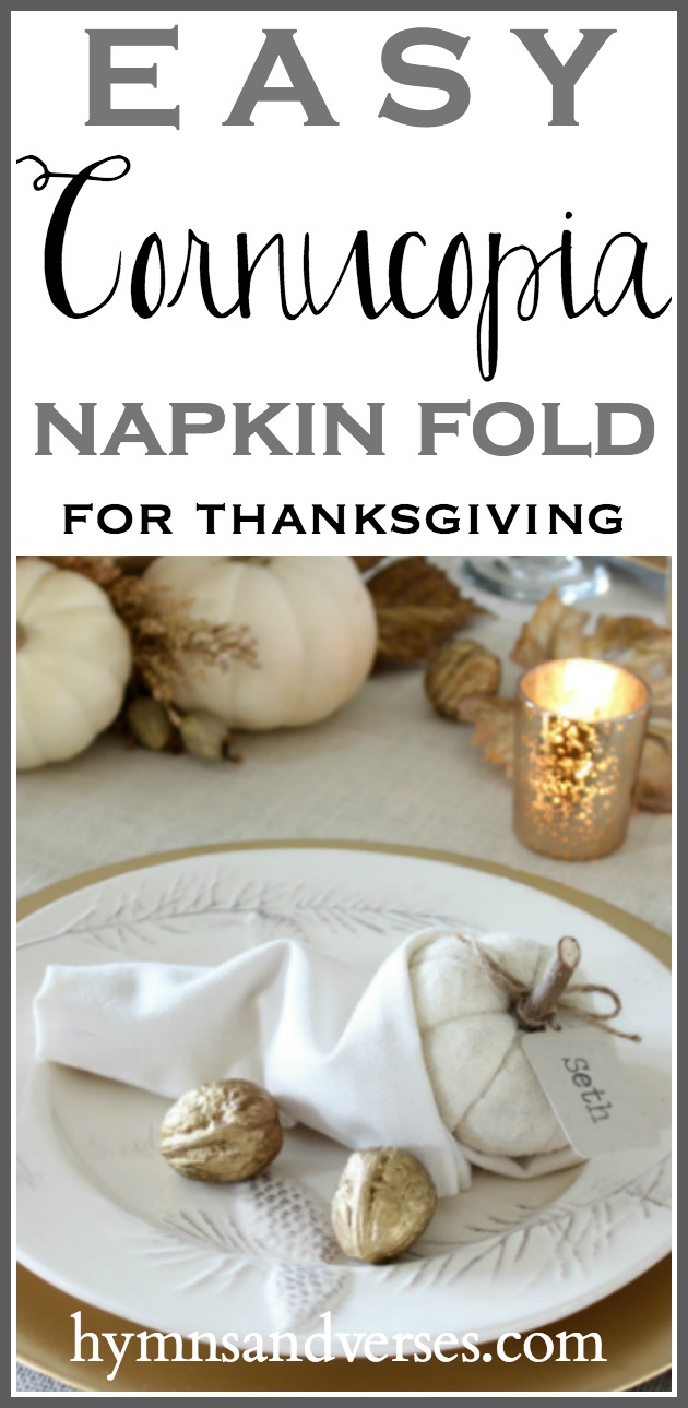 Cornucopia Napkin Fold