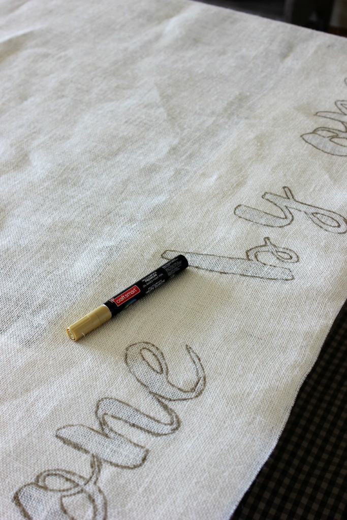 Trace Lettering Tablecloth