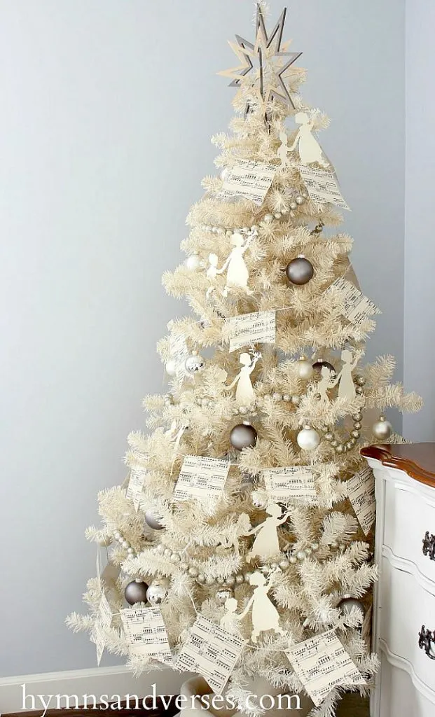 Vintage Ivory Christmas Tree