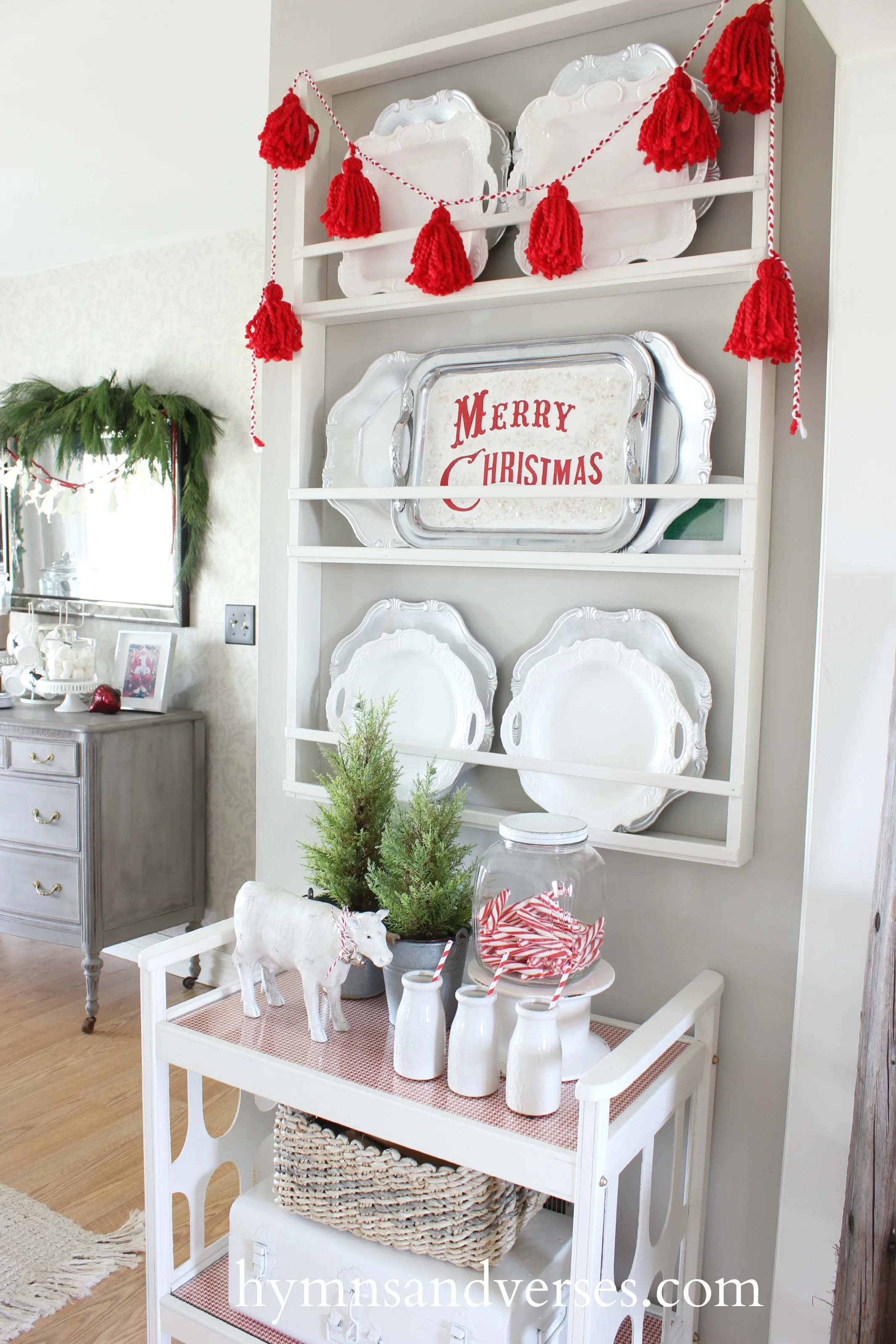 Christmas Plate Rack