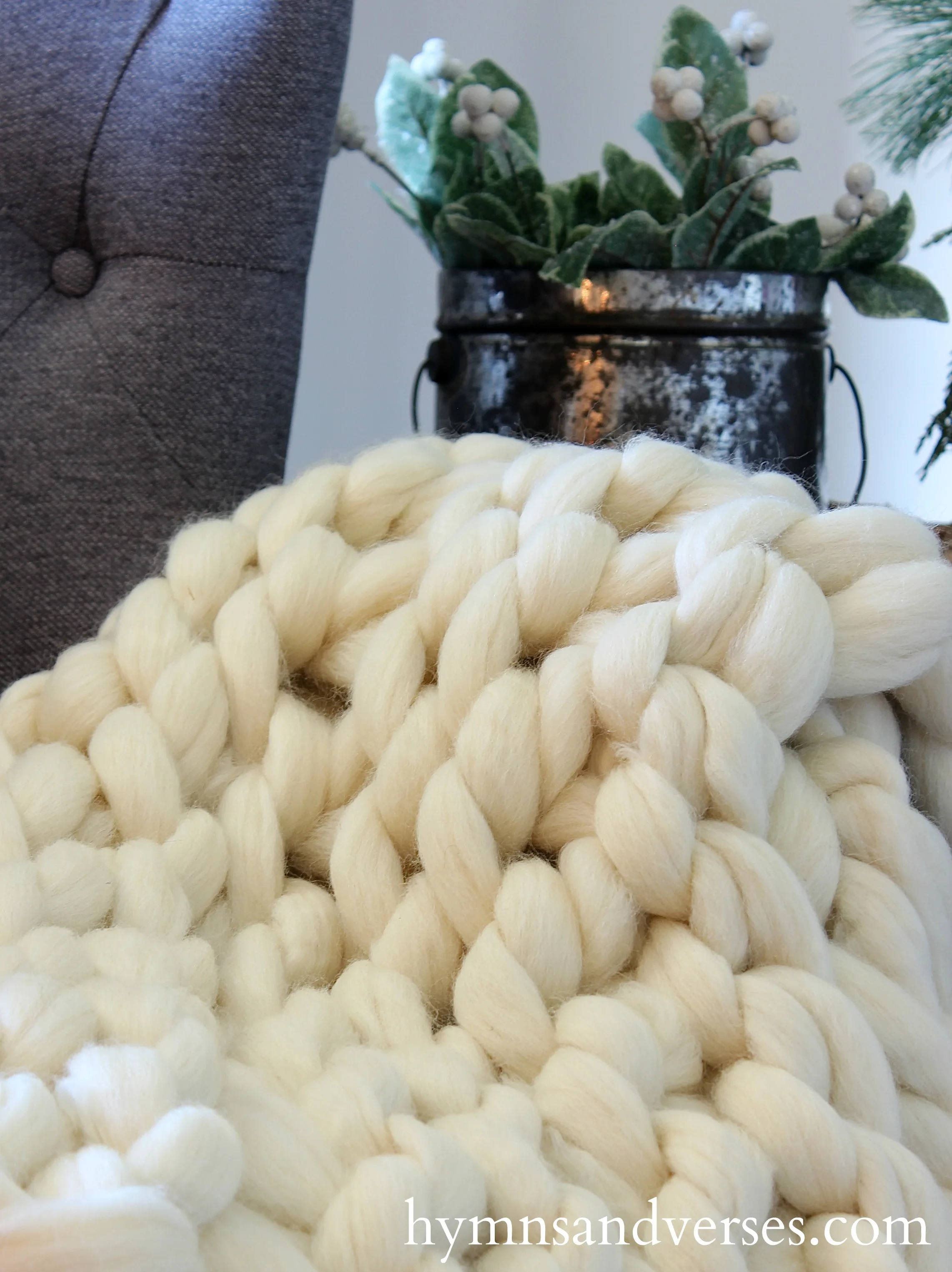 Chunky roving online blanket