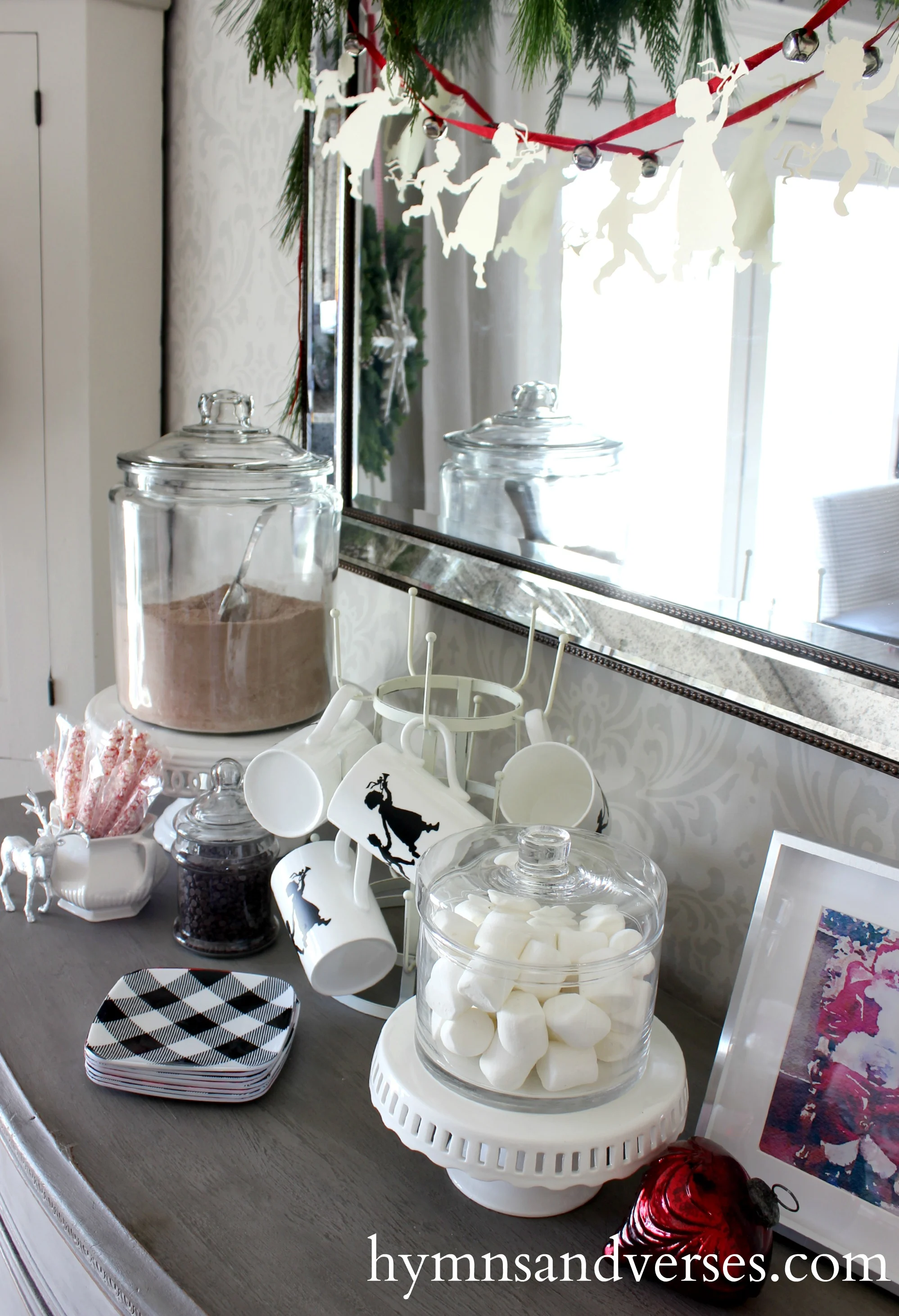 Create a Fun Hot Cocoa Bar on a Kitchen Island - Jennifer Rizzo