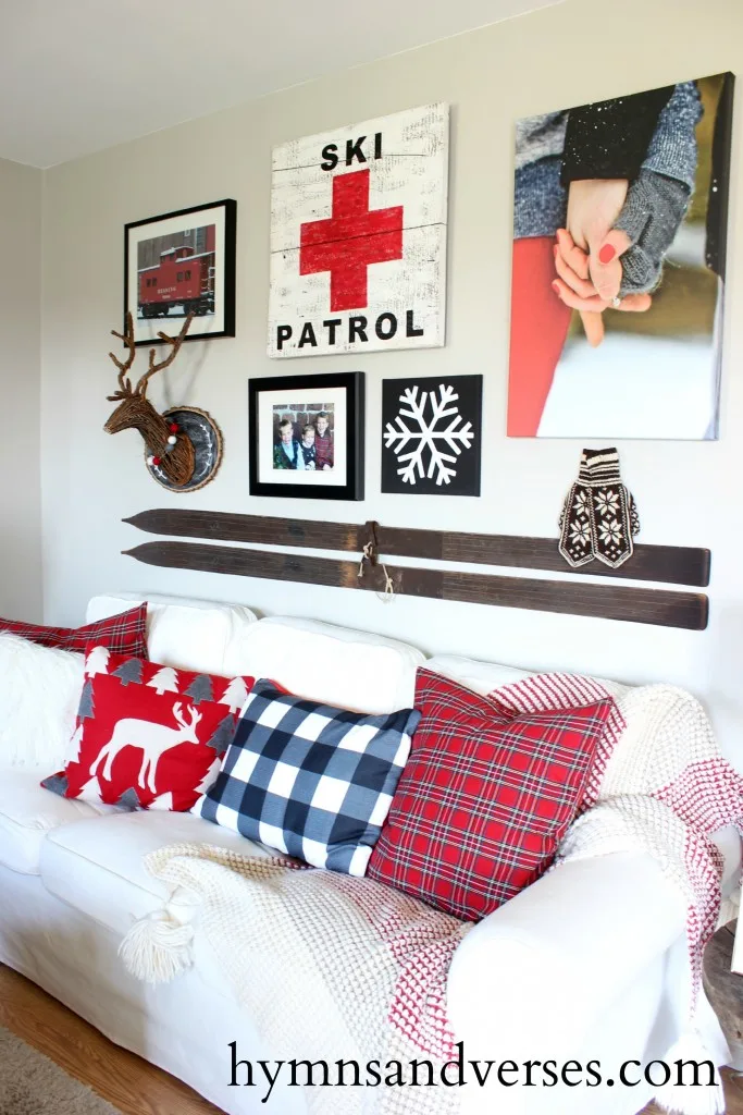 Ski Lodge Gallery Wall - winter decor