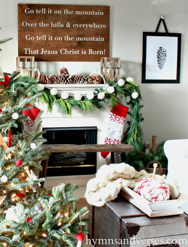 Christmas Living Room -  Hymns and Verses