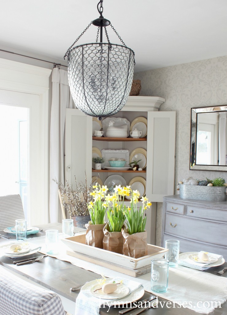 Dining Table Spring Home Tour