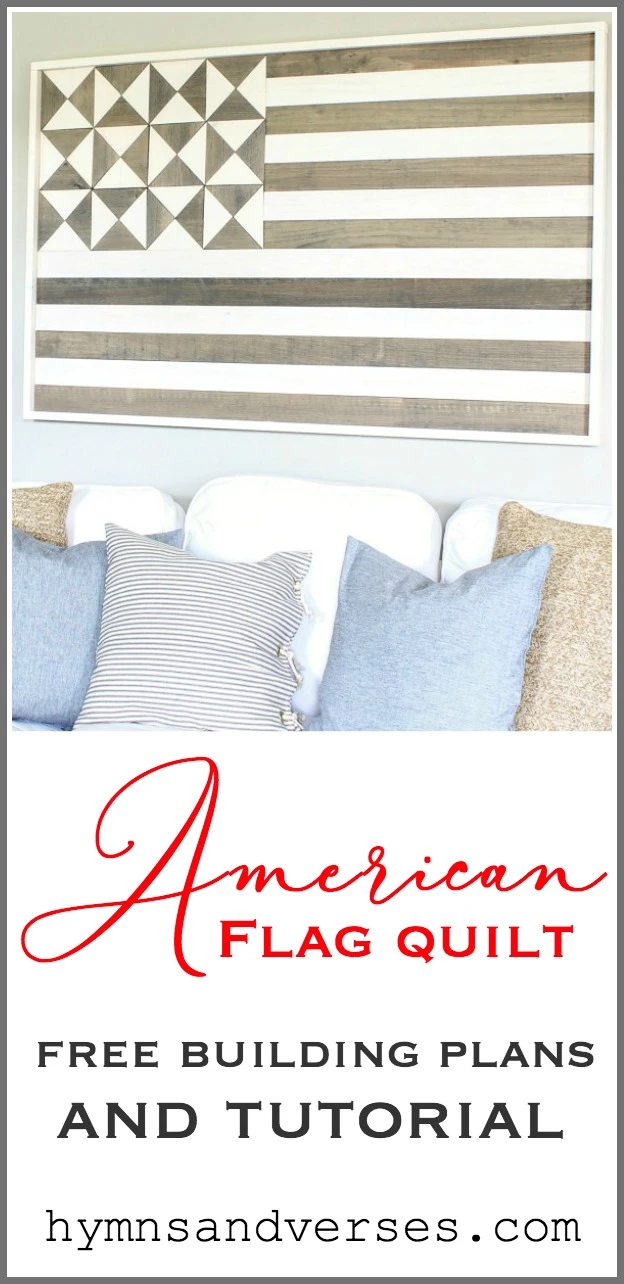 American Flag Wall Quilt Graphic