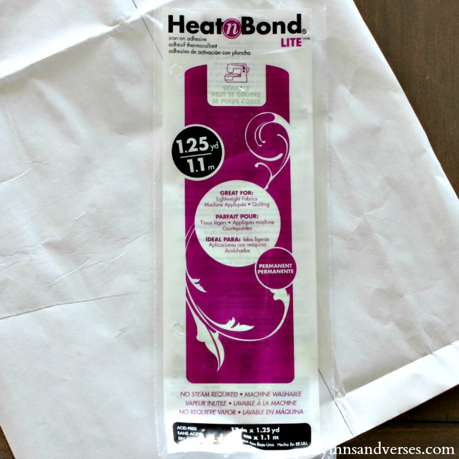 Heat N Bond for No Sew Fabric Banner