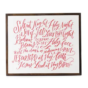 Mary and Martha Silent Night Wall Art