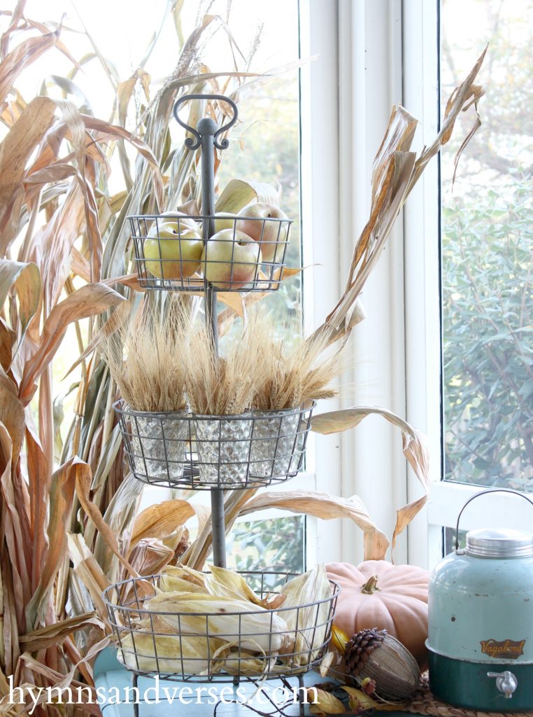 Three Tier Stand - Autumn on the Porch