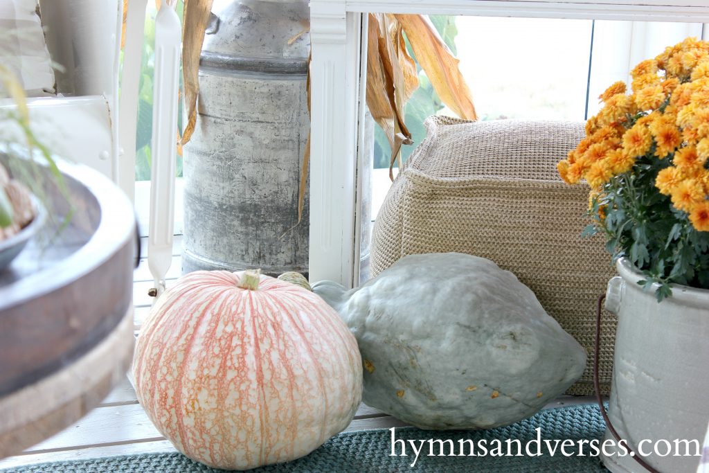 Pumpkins and Mums - Autumn on the Porch