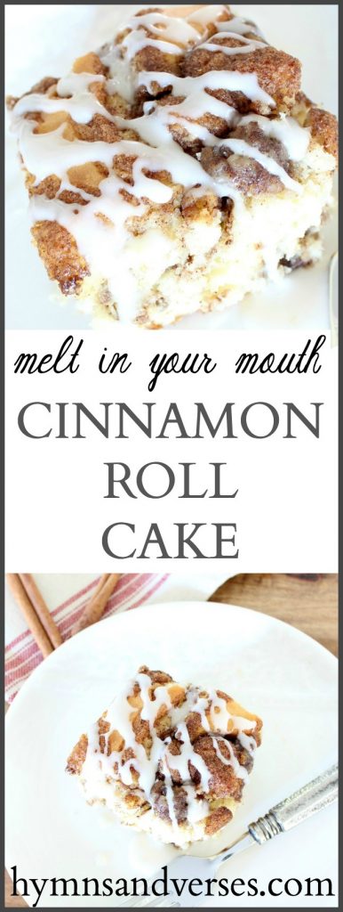 Cinnamon Roll Cake Hymns and Verses