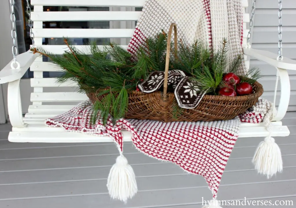 Porch Swing - Cozy Christmas Porch