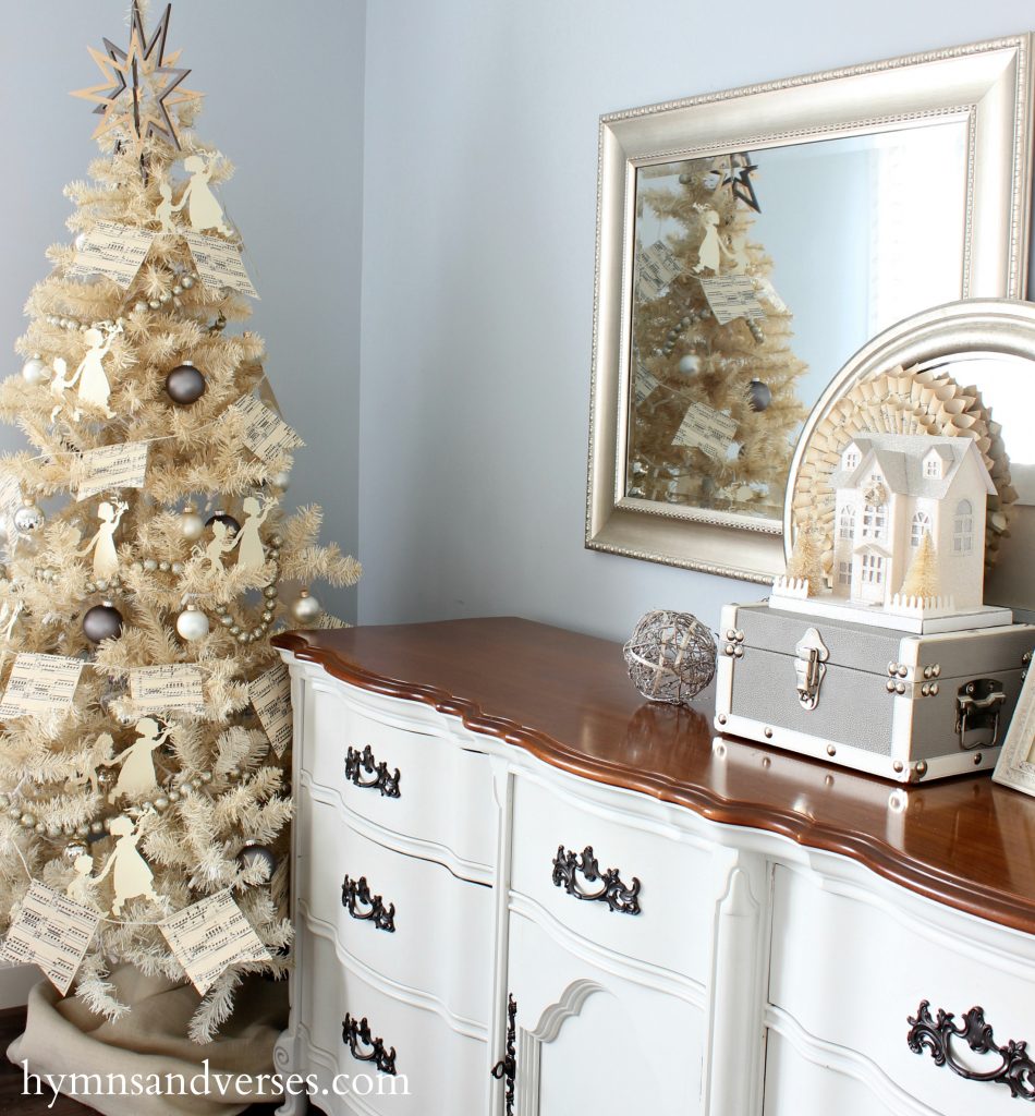 2016 Christmas Home - dresser and tree