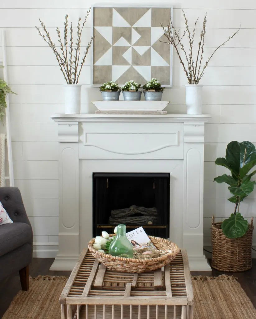 Cottage Style Home Tour - Mantel Barn Quilt