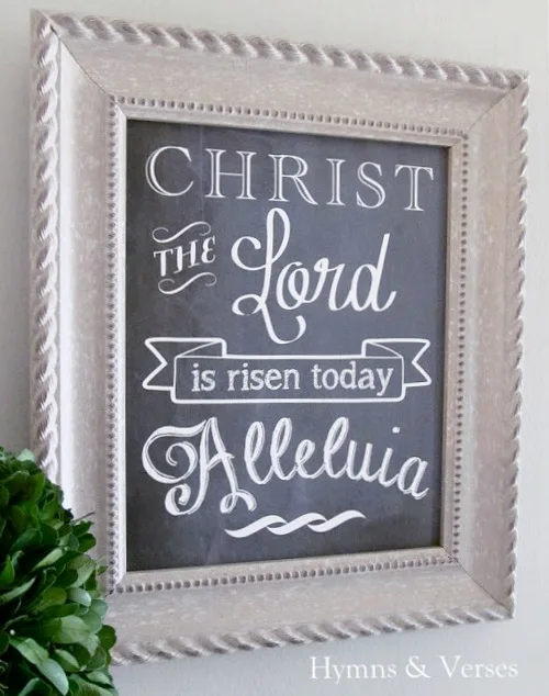 Top 10 Easter DIY Projects - Christ the Lord is Risen Today Printable