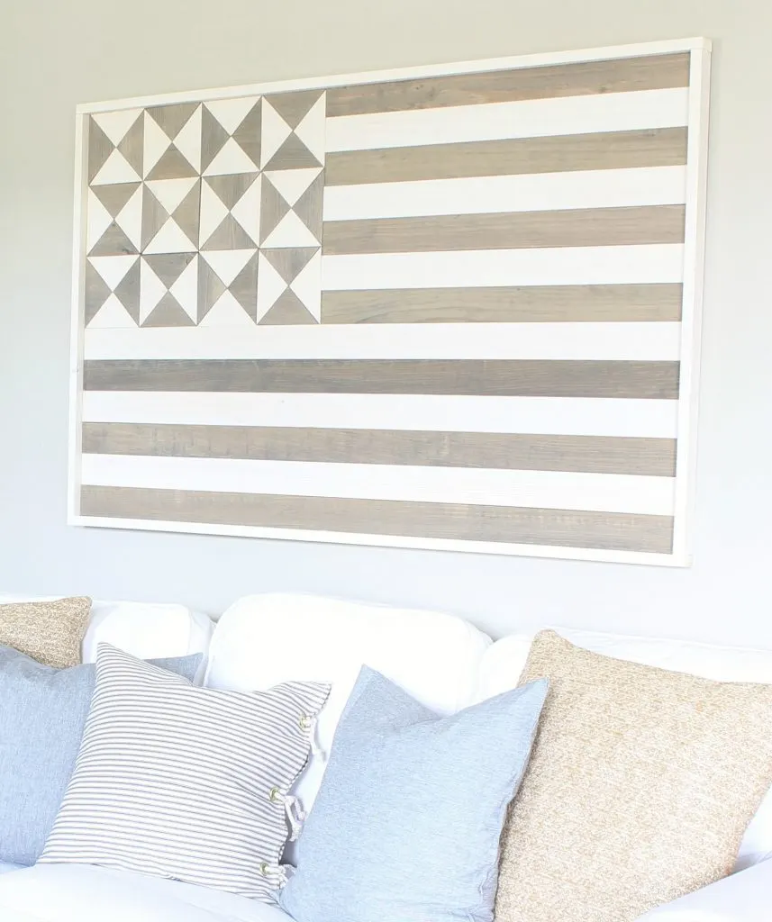 DIY Summer Projects - Knock Off Pottery Barn Hermosa Quilt Flag