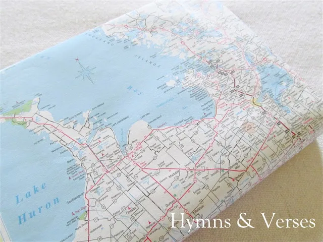 DIY Summer Projects - Map Bookcover